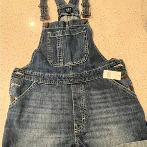 GAP Classic Blue Denim Overalls M petite